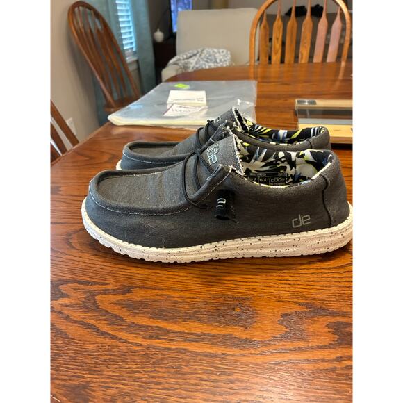 Hey Dude Wally Stretch Black Women's 8 - Picture 3 of 7